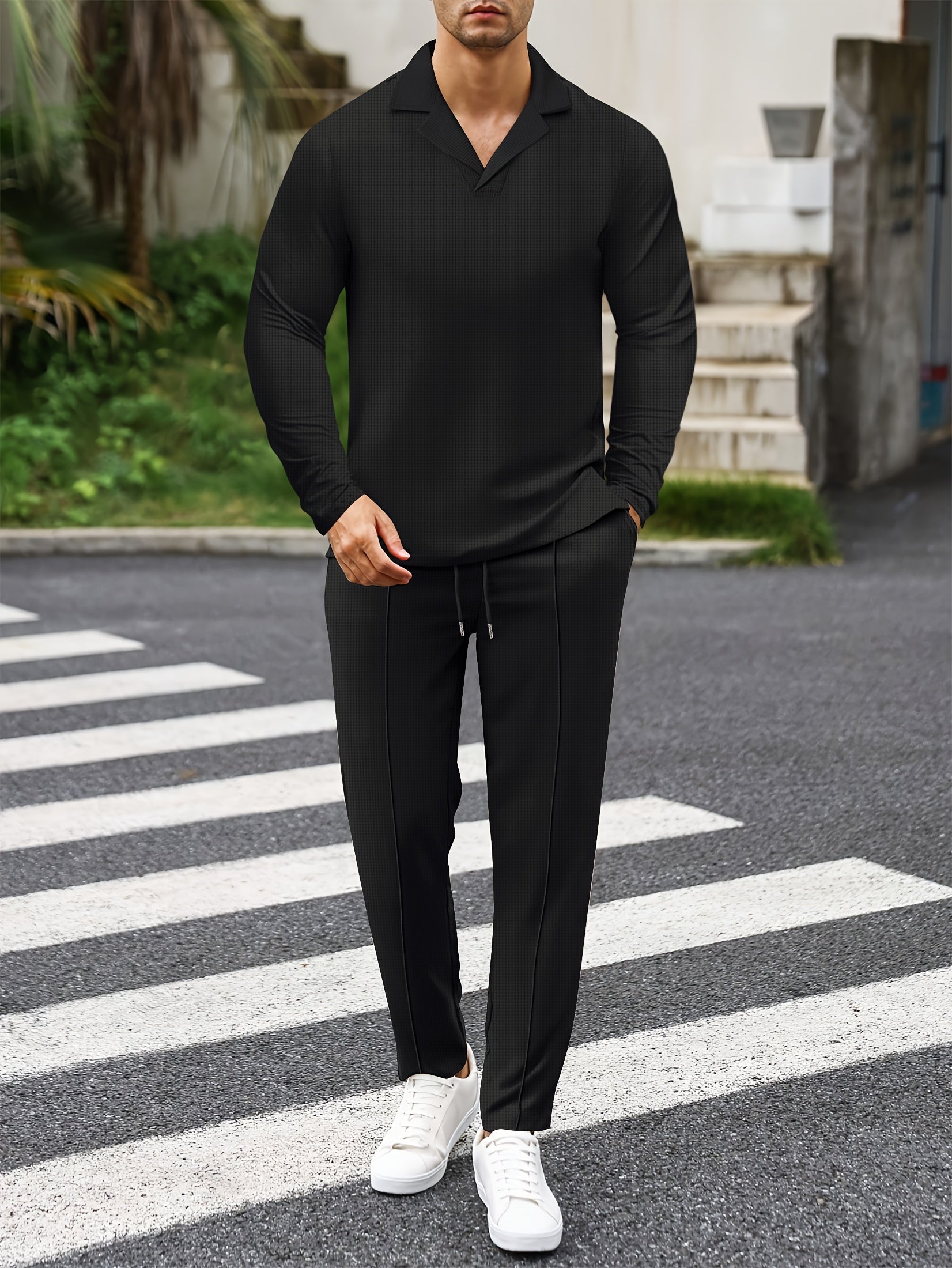 Casual Todelt Sæt | Komfortabelt og Let | Polyester