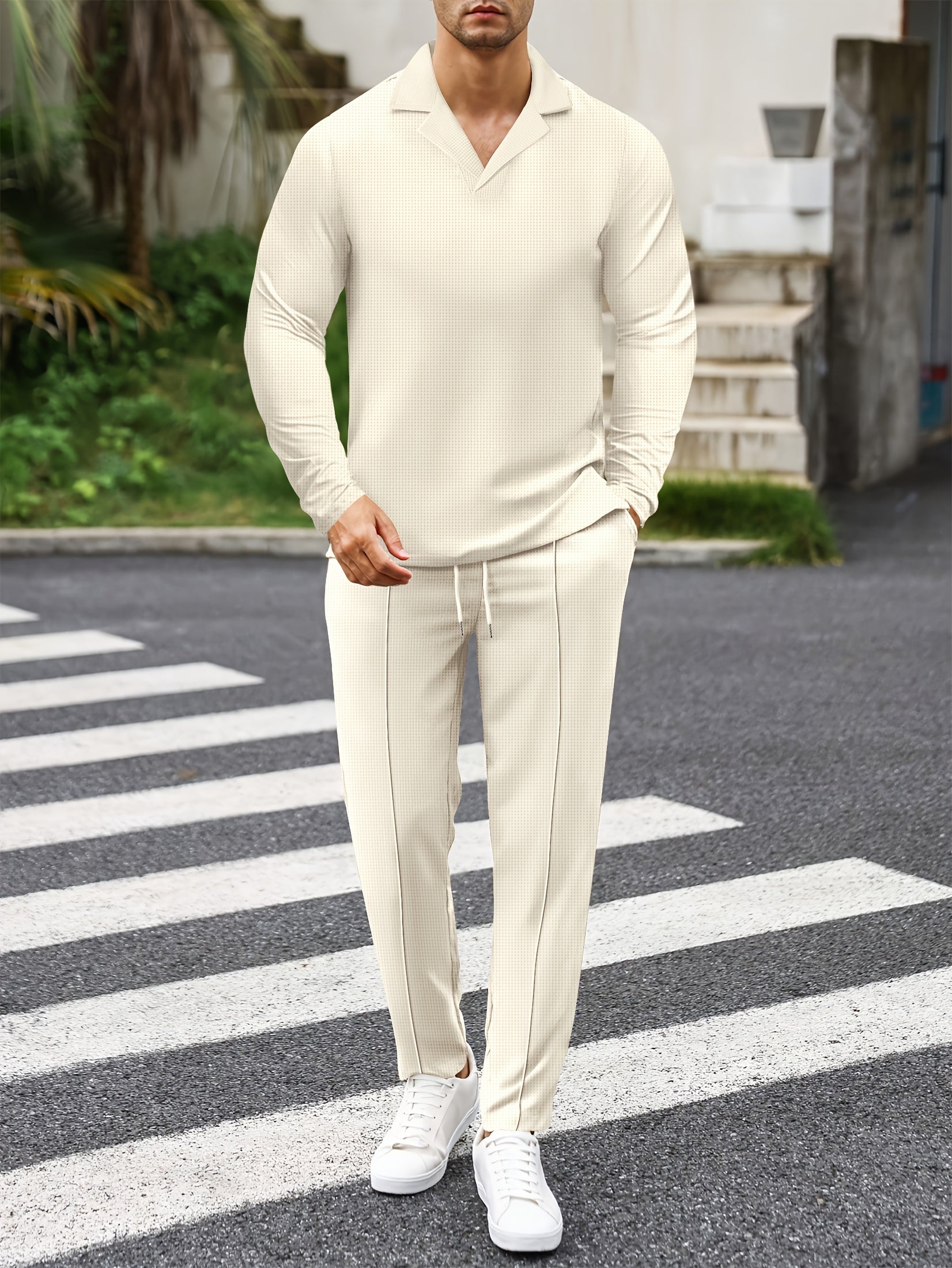 Casual Todelt Sæt | Komfortabelt og Let | Polyester