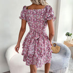 Lillian - sweetheart blomstret A-line kjole