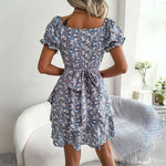 Lillian - sweetheart blomstret A-line kjole