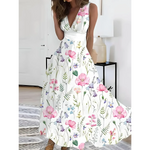 MODA Chic blomstret kjole
