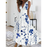 MODA Chic blomstret kjole