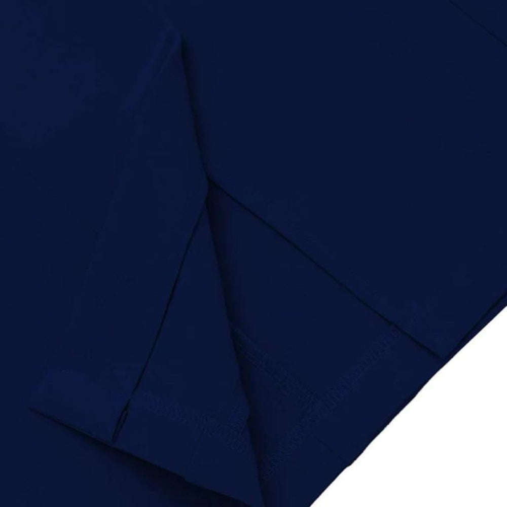 Navy Elegance - Militærinspireret Kjole med Sølvknapdetaljer
