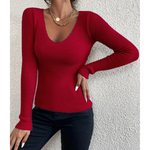 MODA khaki foret rund hals fleece dame langærmet t shirt
