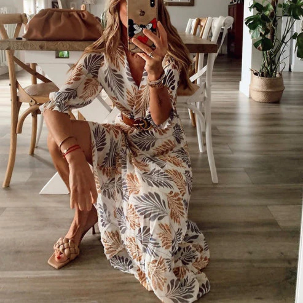MODA Elegantes langes Kleid