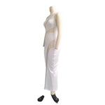 Naomi - Moderne Midi Kjole med Transparente Paneler