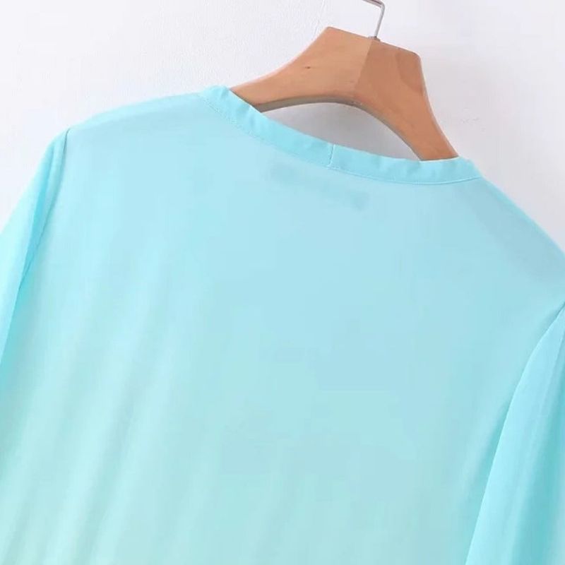 Clara - gradient maxikjole med lange ærmer