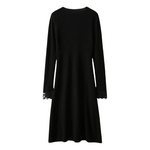 Clara - Chic ribstrikket sweater med sarte blondeærmer