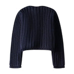 Chunky strikcardigan med store knapper - Allison