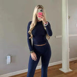 Sienna - Todelt sæt med en cropped top og udstrakte bukser