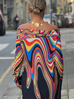 Elegant kjole med farveprint - Marysa