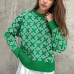 Lilla - Stilfuld jacquardstrikket sweater