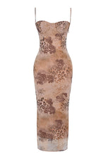 Blonde Maxi Kjole | Figursyet & Elegant | Perfekt til Aftenen