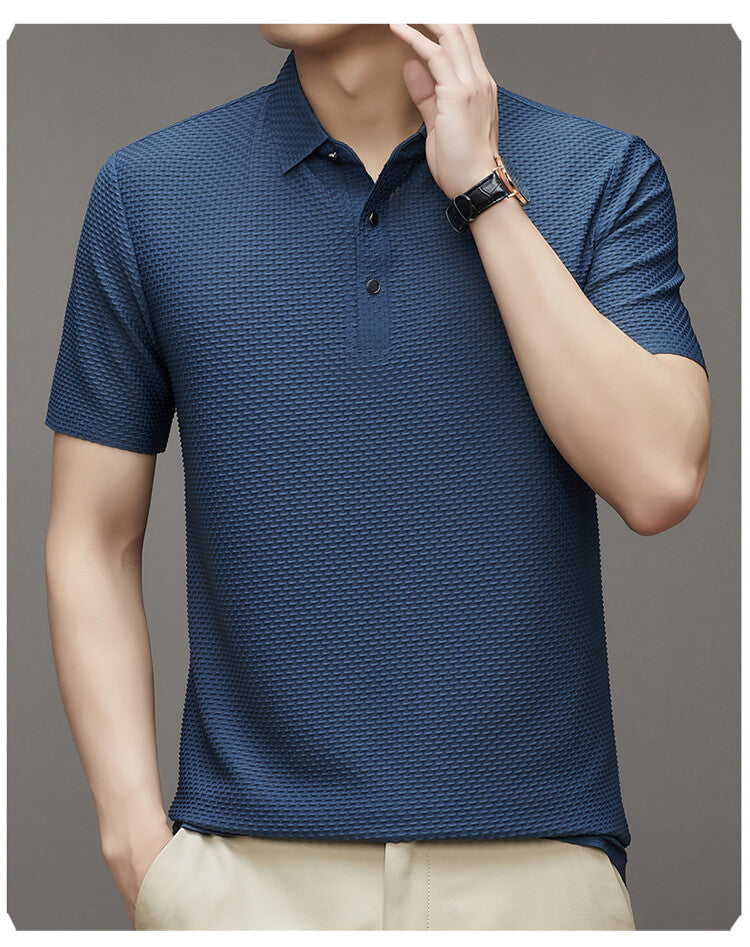 Breathable Summer Polo Shirt Men's