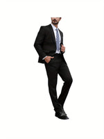 Andrew - 2-delt sæt til mænd bestående af en enkel business-blazer og bukser