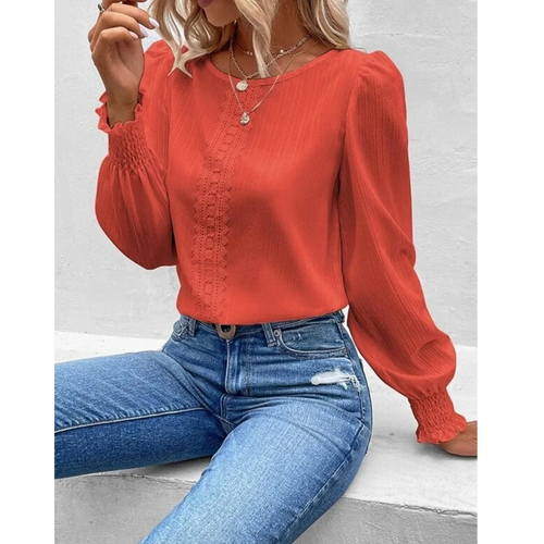 MODA business style v neck dame langærmet t shirt
