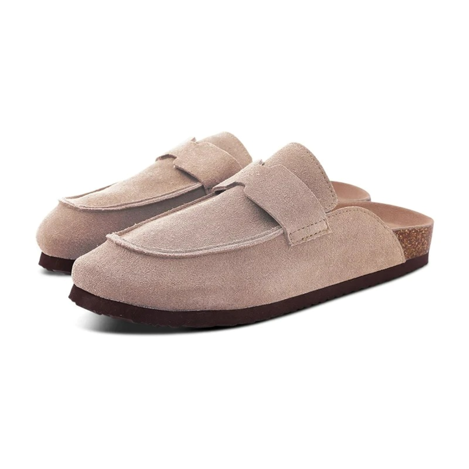 MODA brun ruskind træsko dame sandaler