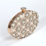 Adelaide - perle- og krystaludsmykket blomsterclutch