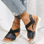 Nadia - espadrillesandaler med krydsrem