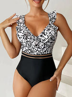 LOTTA - Badedragt med leopardprint
