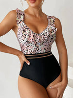LOTTA - Badedragt med leopardprint