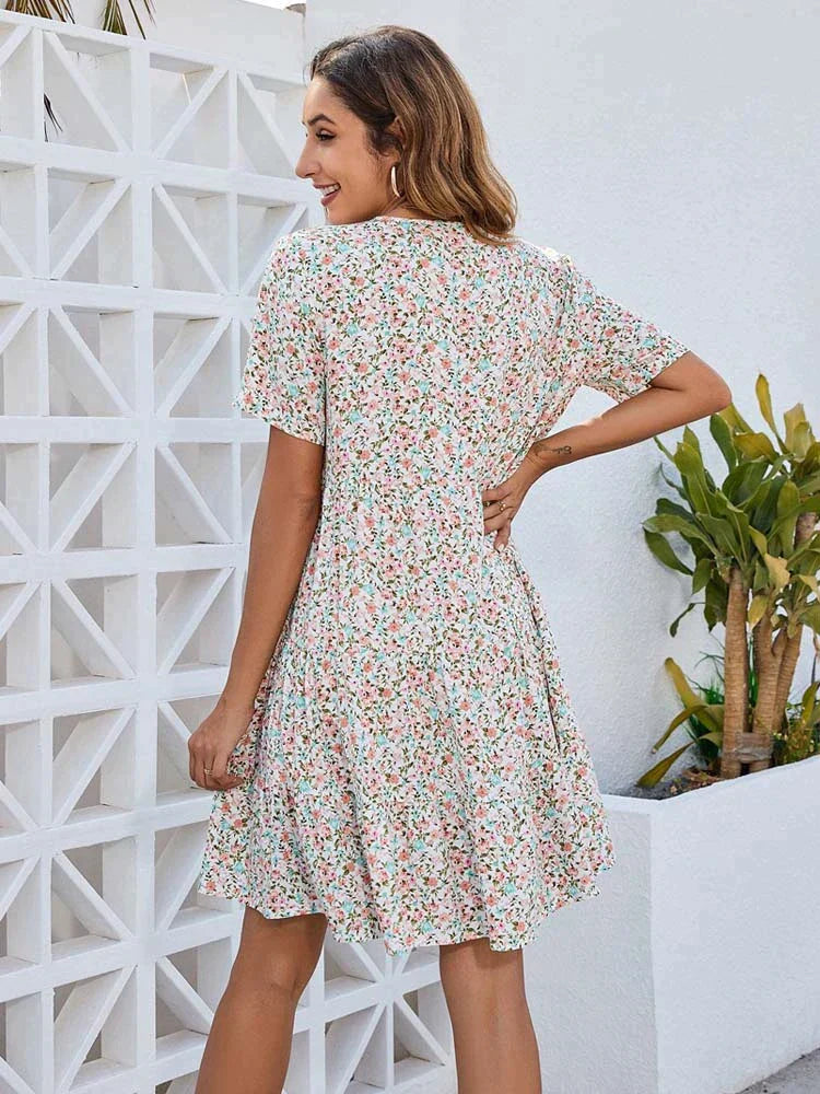MIA - Sommerkjole med blomster