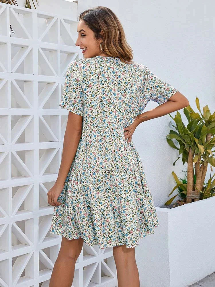 MIA - Sommerkjole med blomster