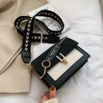 Clarissa - Chic skuldertaske med kontraststrop