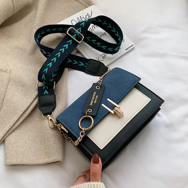 Clarissa - Chic skuldertaske med kontraststrop