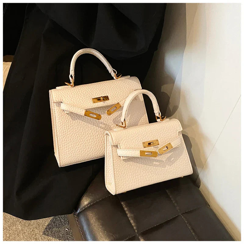 Rikke - Lychee-mønstret crossbody-taske