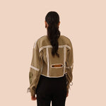 Camila - Moderne bomberjakke med patchwork-design