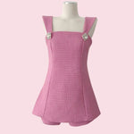 Coralie - Chic tweed-legedragt med dekorative knapper