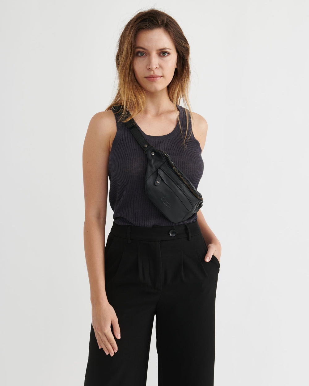 Stitch & Hide Bailey læder hoftetaske