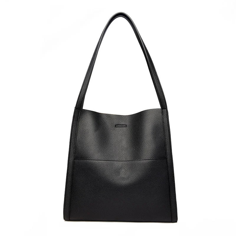 Jula - Ensfarvet crossbody-taske i ægte læder
