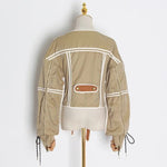 Camila - Moderne bomberjakke med patchwork-design