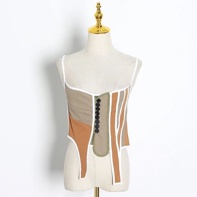 Camila - Moderne bomberjakke med patchwork-design
