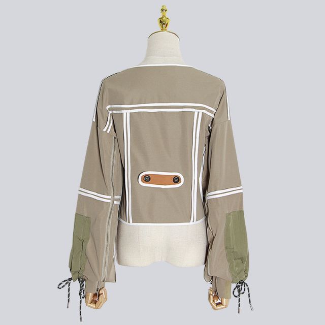 Camila - Moderne bomberjakke med patchwork-design