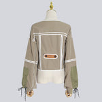 Camila - Moderne bomberjakke med patchwork-design