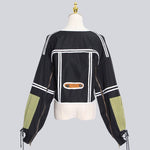 Camila - Moderne bomberjakke med patchwork-design