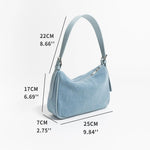 Anna Denim Shoulder Bag