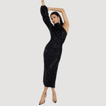 Clarice - Asymmetrisk One Shoulder Pailletkjole