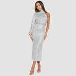Clarice - Asymmetrisk One Shoulder Pailletkjole