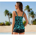 MODA sort enkel slank komfortabel tankini