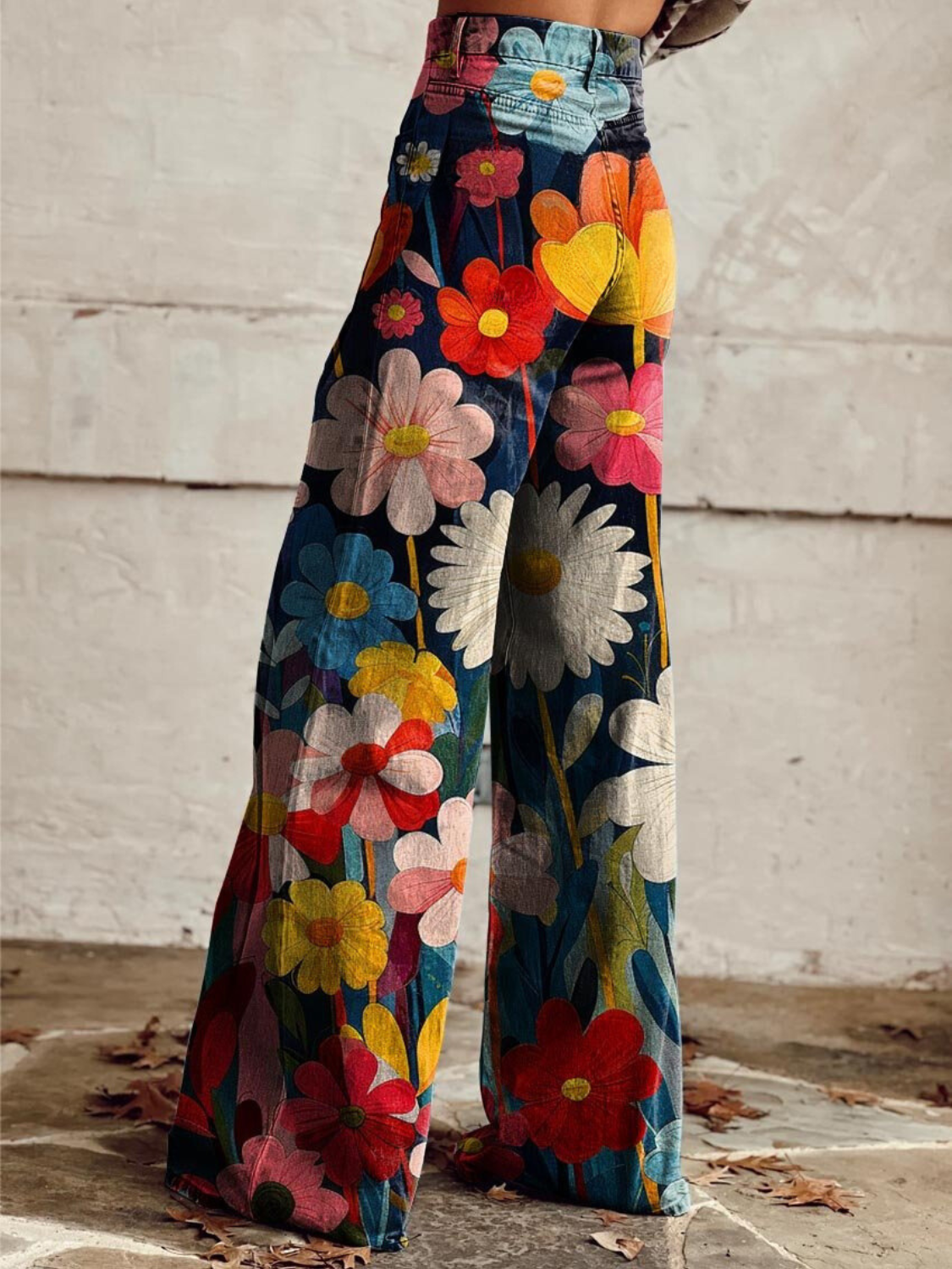 Vide Jeans | Blomsterprint | Legende og Statement-skabende