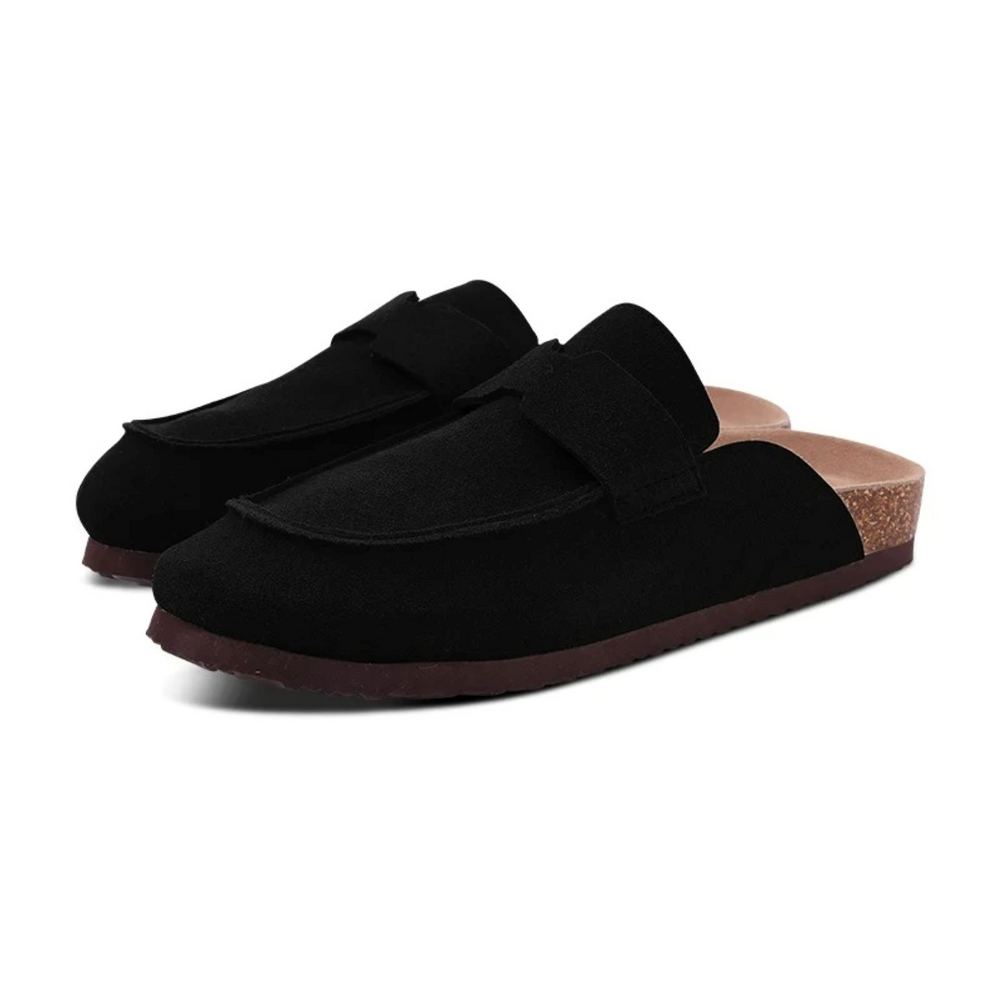 MODA brun ruskind træsko dame sandaler
