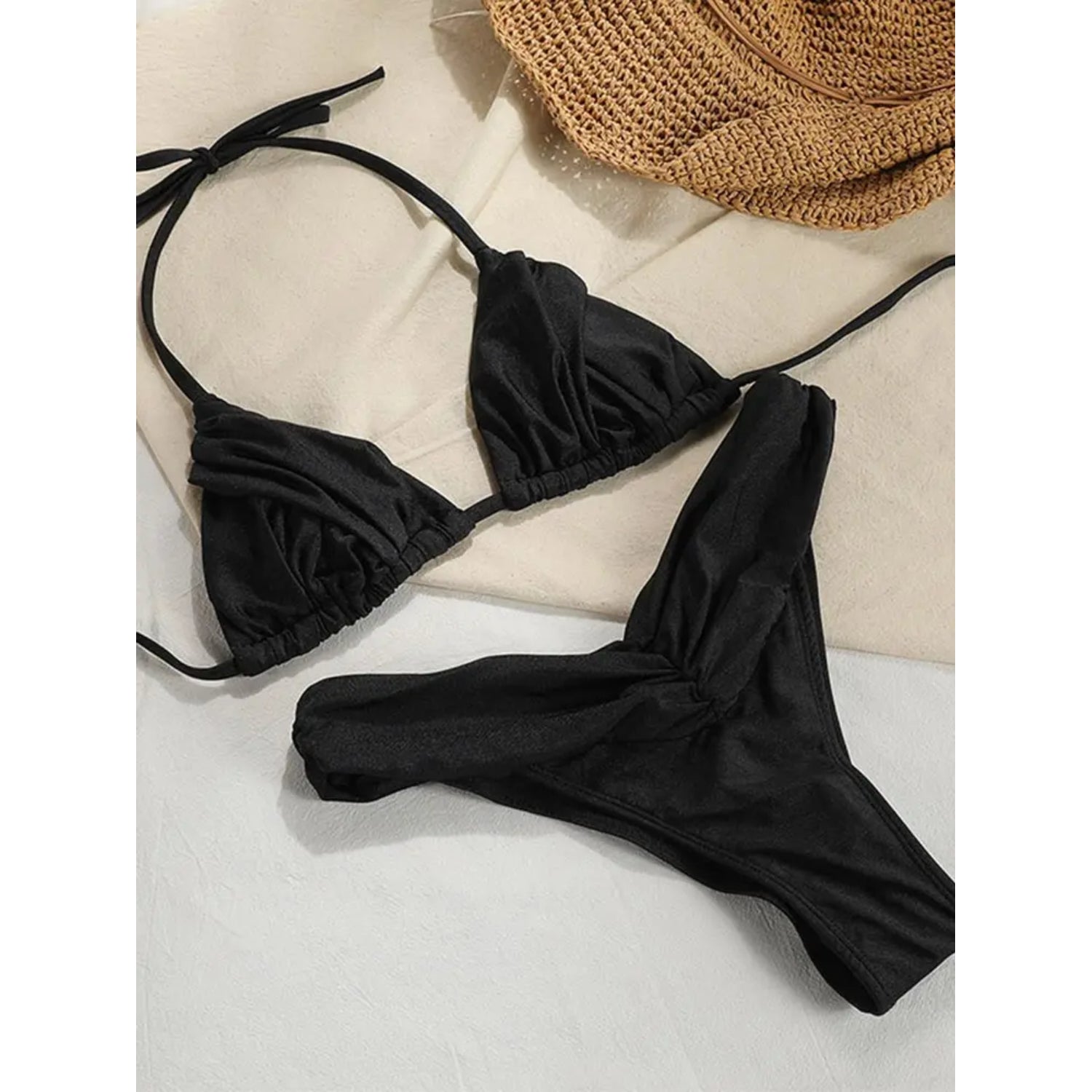MODA Bikinier i to dele med blomsterprint og pushup-bh