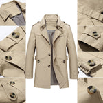 Trench Coat i bomuld til mænd