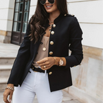 MODA vintage knapper, rød farve dame blazer