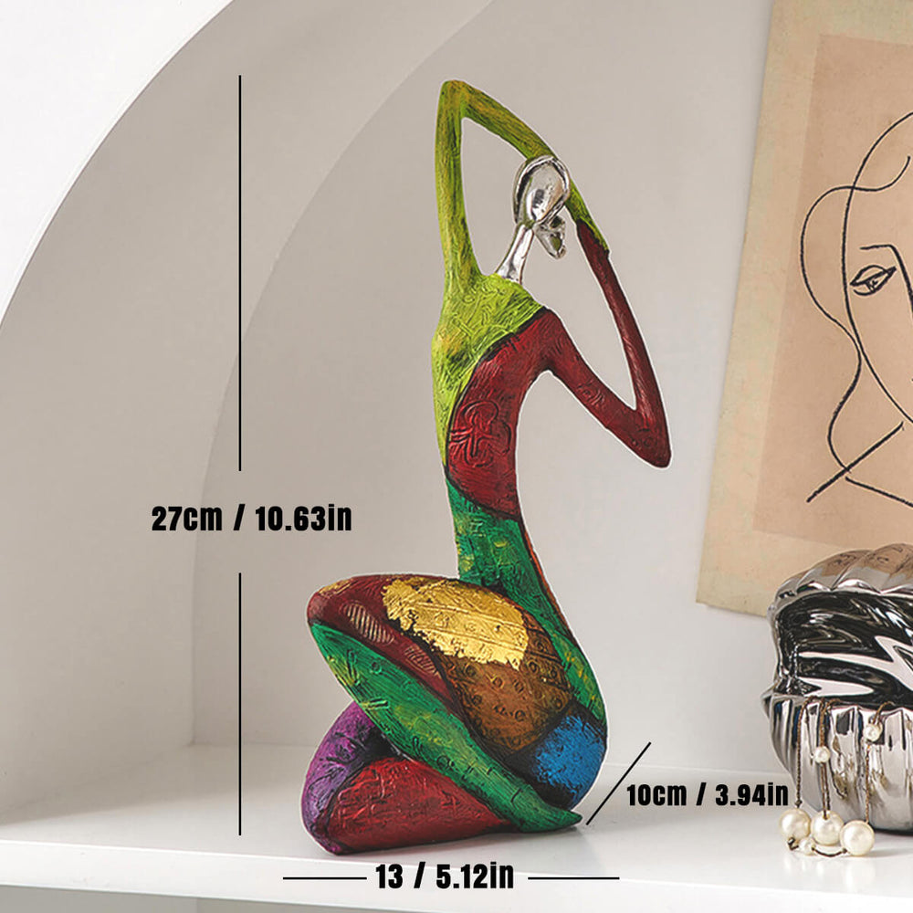 Abstrakt Farverig Kvinde™ | Kunstnerisk Stilfuld Boligindretning