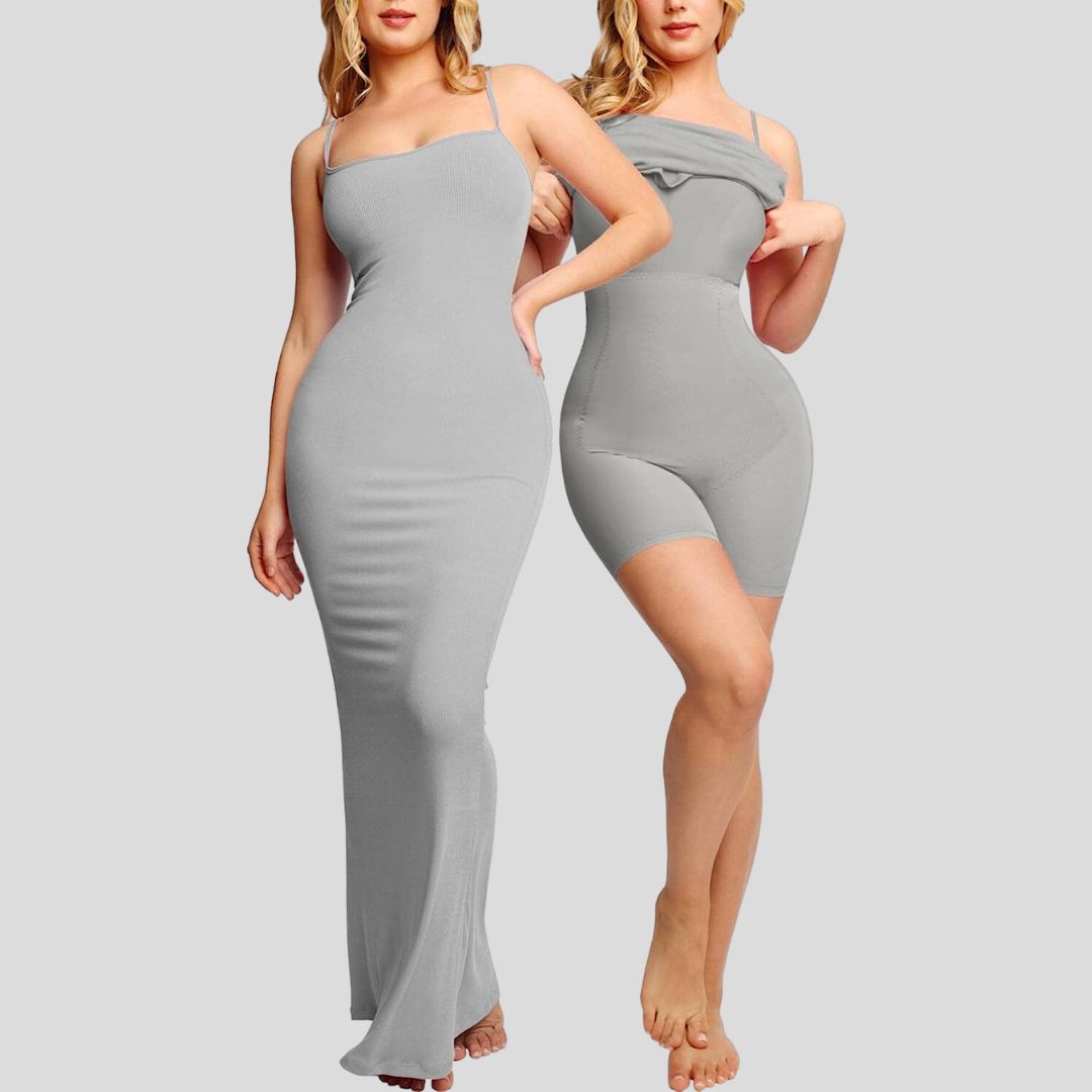 Grace - Figursyet one-shoulder maxikjole med sideslidse